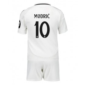 Real Madrid Luka Modric #10 Hemmakläder Barn 2024-25 Kortärmad (+ Korta byxor)